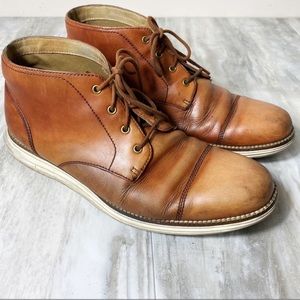 Cole Haan Cognac Multi-Tone Leather
Chukka Boots